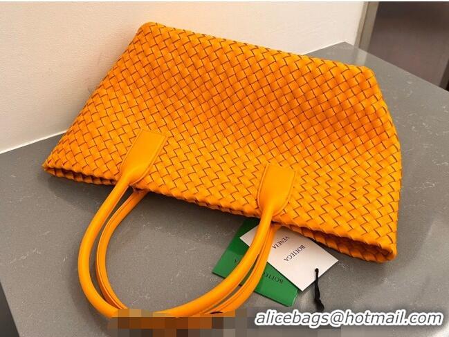 Best Quality Bottega Veneta Medium Cabat Tote Bag in Intrecciato Leather 608810 Orange 2023