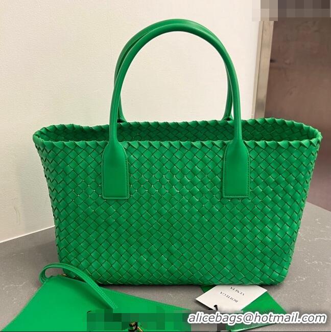 Affordable Price Bottega Veneta Medium Cabat Tote Bag in Intrecciato Leather 608810 Parakeet Green 2023