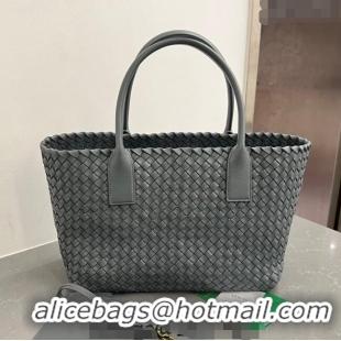 Super Quality Bottega Veneta Medium Cabat Tote Bag in Intrecciato Leather 608810 Thunder Grey 2023