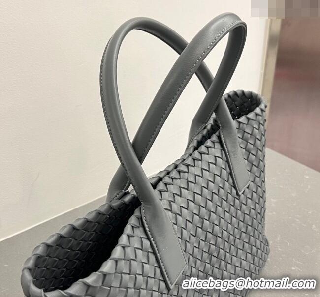 Super Quality Bottega Veneta Medium Cabat Tote Bag in Intrecciato Leather 608810 Thunder Grey 2023