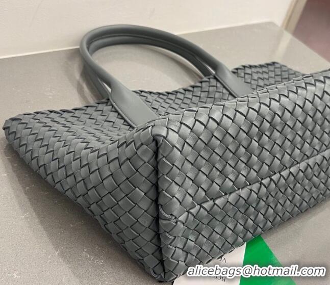 Super Quality Bottega Veneta Medium Cabat Tote Bag in Intrecciato Leather 608810 Thunder Grey 2023