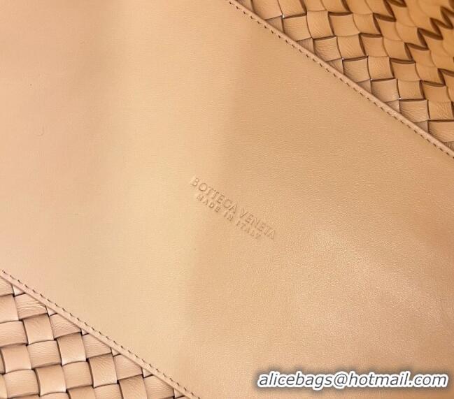 Famous Brand Bottega Veneta Medium Cabat Tote Bag in Intrecciato Leather 608810 Porridge Yellow 2023