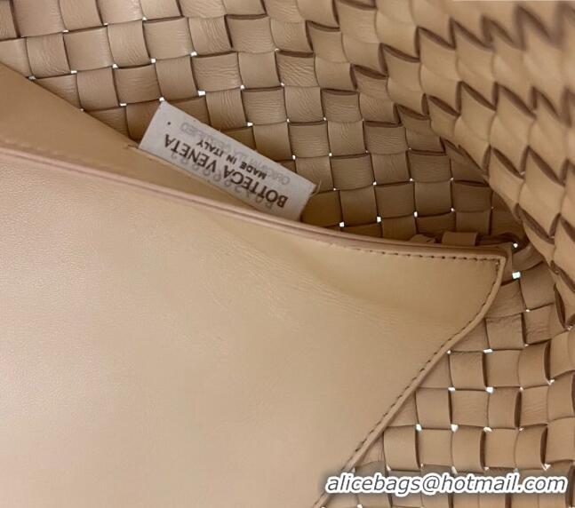 Famous Brand Bottega Veneta Medium Cabat Tote Bag in Intrecciato Leather 608810 Porridge Yellow 2023