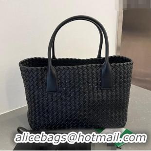 Best Quality Bottega Veneta Medium Cabat Tote Bag in Intrecciato Leather 608810 Black 2023