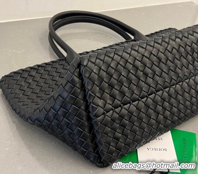 Best Quality Bottega Veneta Medium Cabat Tote Bag in Intrecciato Leather 608810 Black 2023