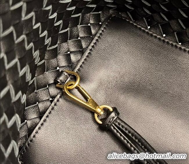 Best Quality Bottega Veneta Medium Cabat Tote Bag in Intrecciato Leather 608810 Black 2023