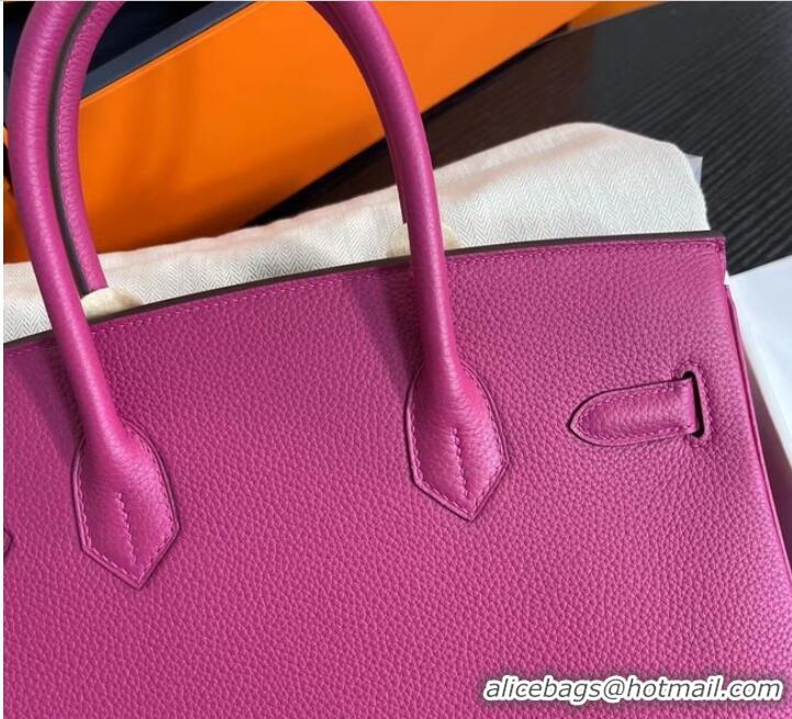 Big Discount Hermes Original Togo Leather HB30O Fuchsia