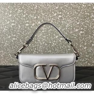 Top Quality VALENTINO V logo MINI LOCO sheepskin bags B0L97 Silver