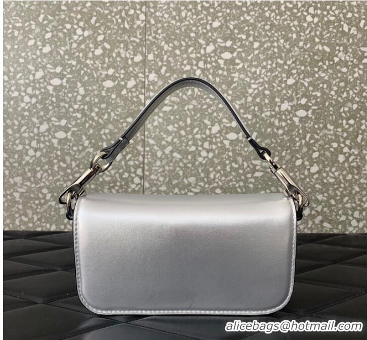 Top Quality VALENTINO V logo MINI LOCO sheepskin bags B0L97 Silver