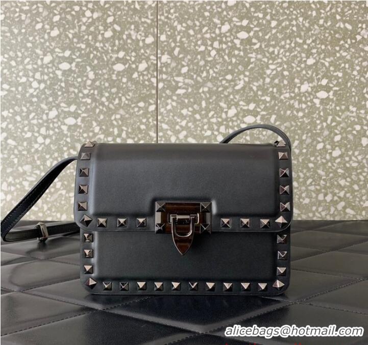 Reasonable Price VALENTINO GARAVANI ROCKSTUD23 Small calfskin bag ZS098 Black