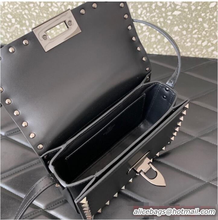 Reasonable Price VALENTINO GARAVANI ROCKSTUD23 Small calfskin bag ZS098 Black