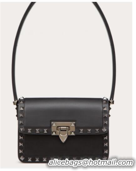 Reasonable Price VALENTINO GARAVANI ROCKSTUD23 Small calfskin bag ZS098 Black