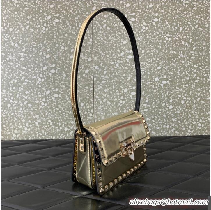 Promotional VALENTINO GARAVANI ROCKSTUD23 Small calfskin bag ZS098 Champagne