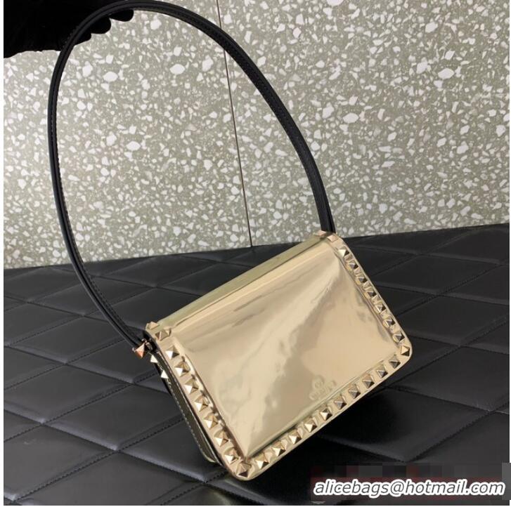 Promotional VALENTINO GARAVANI ROCKSTUD23 Small calfskin bag ZS098 Champagne