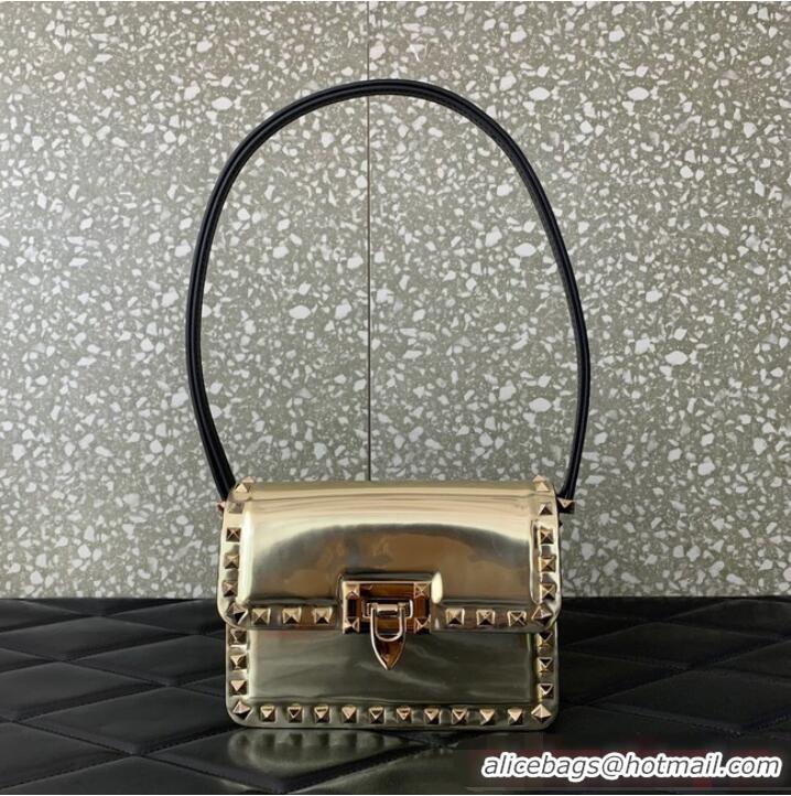 Promotional VALENTINO GARAVANI ROCKSTUD23 Small calfskin bag ZS098 Champagne