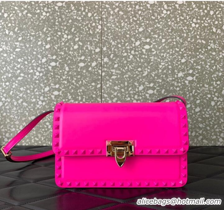 Unique Grade VALENTINO GARAVANI ROCKSTUD23 calfskin bag AZS098 Pink