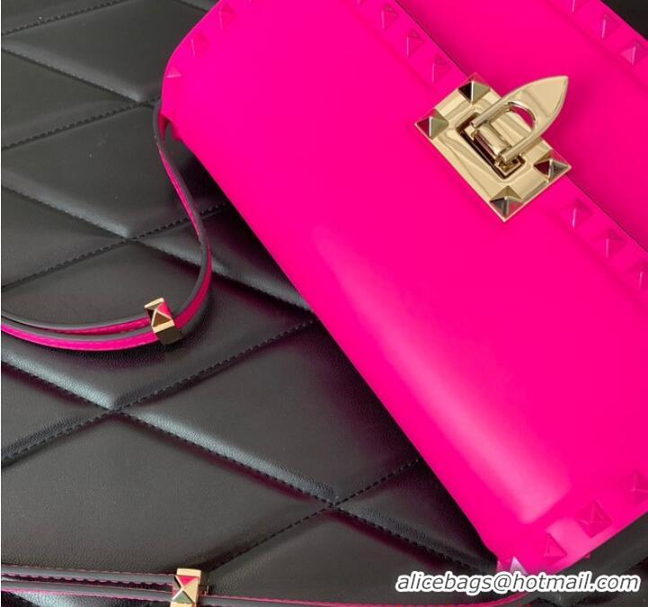 Unique Grade VALENTINO GARAVANI ROCKSTUD23 calfskin bag AZS098 Pink