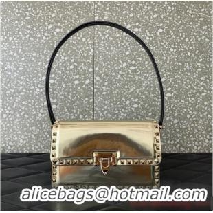 Most Popular VALENTINO GARAVANI ROCKSTUD23 calfskin bag AZS098 Champagne