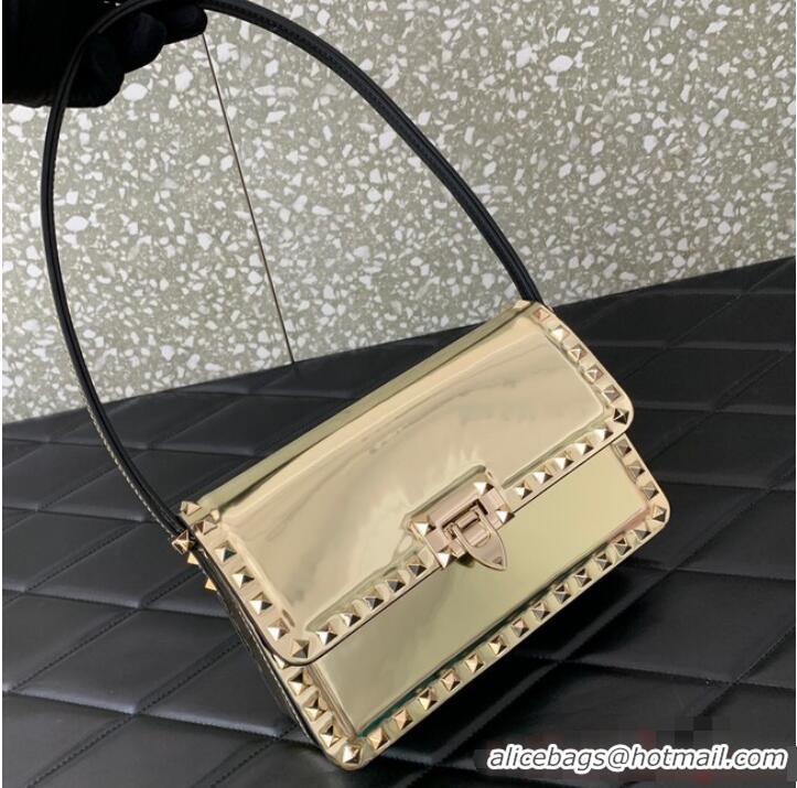 Most Popular VALENTINO GARAVANI ROCKSTUD23 calfskin bag AZS098 Champagne