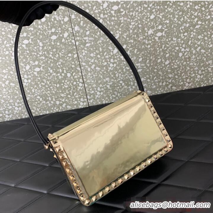 Most Popular VALENTINO GARAVANI ROCKSTUD23 calfskin bag AZS098 Champagne