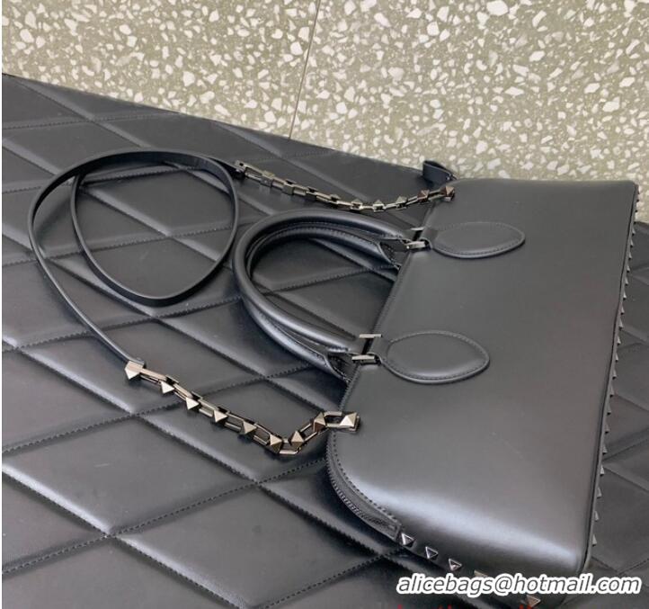 Promotional VALENTINO Rockstud calfskin bag KSE0NO Black