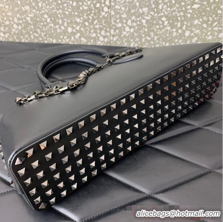 Promotional VALENTINO Rockstud calfskin bag KSE0NO Black