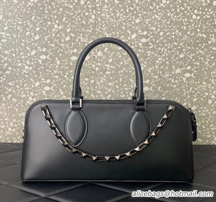 Promotional VALENTINO Rockstud calfskin bag KSE0NO Black