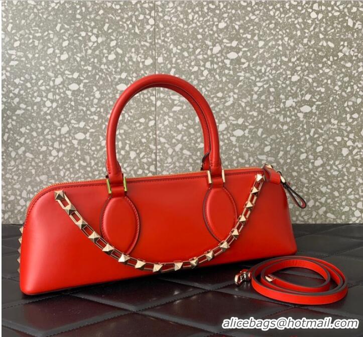 Buy Inexpensive VALENTINO Rockstud calfskin bag KSE0NO Red