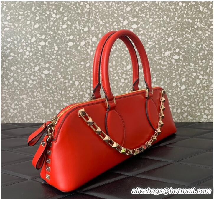 Buy Inexpensive VALENTINO Rockstud calfskin bag KSE0NO Red