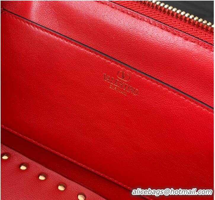 Buy Inexpensive VALENTINO Rockstud calfskin bag KSE0NO Red