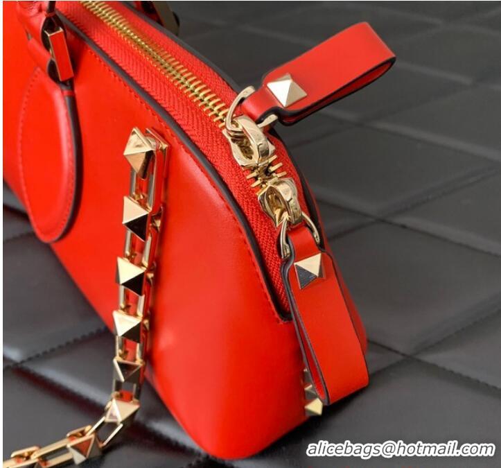 Buy Inexpensive VALENTINO Rockstud calfskin bag KSE0NO Red