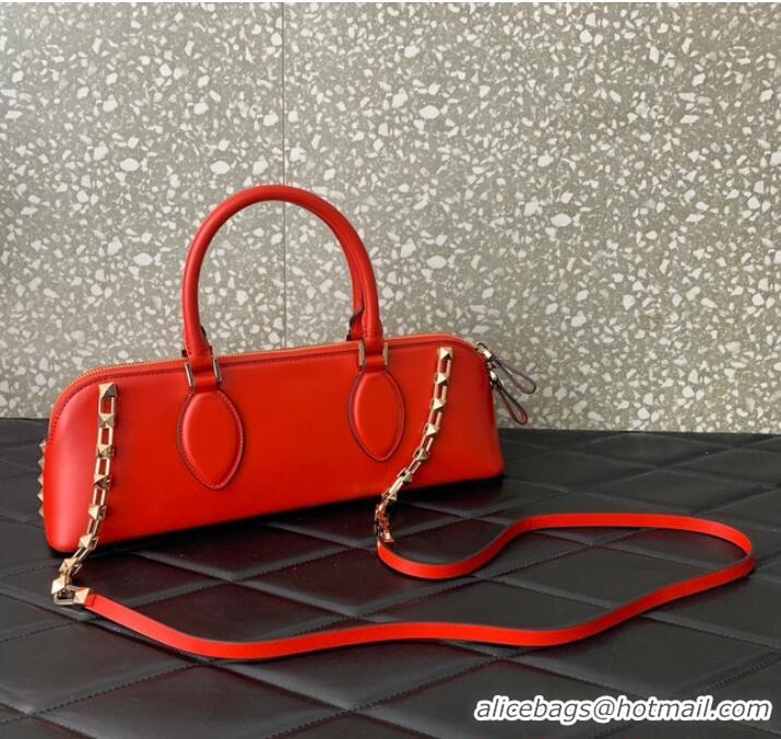 Buy Inexpensive VALENTINO Rockstud calfskin bag KSE0NO Red