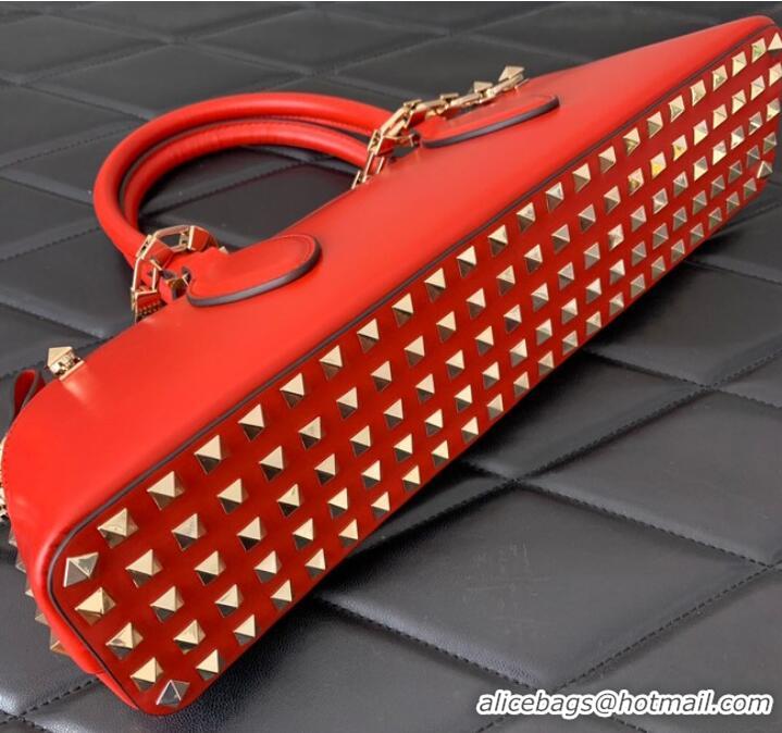 Buy Inexpensive VALENTINO Rockstud calfskin bag KSE0NO Red