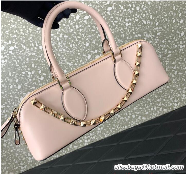 Unique Grade VALENTINO Rockstud calfskin bag KSE0NO light pink