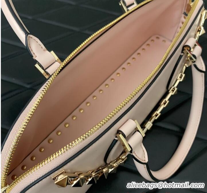 Unique Grade VALENTINO Rockstud calfskin bag KSE0NO light pink