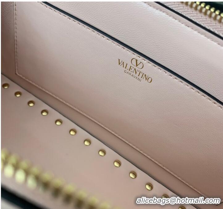 Unique Grade VALENTINO Rockstud calfskin bag KSE0NO light pink