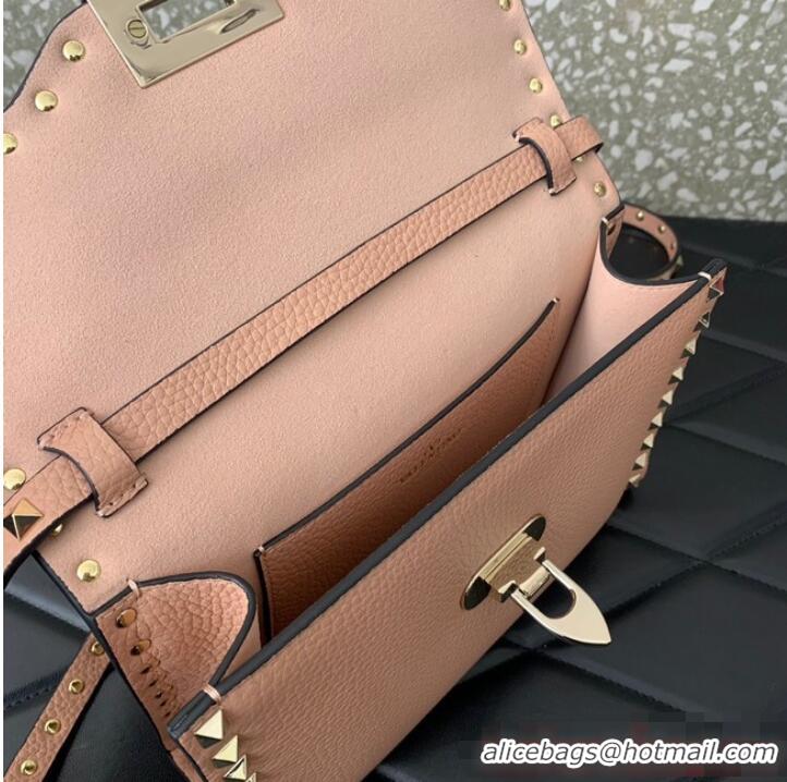 Unique Grade VALENTINO GARAVANI Loco Calf leather bag 0322 pink