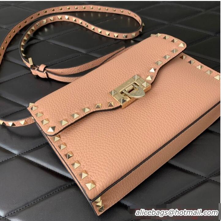 Unique Grade VALENTINO GARAVANI Loco Calf leather bag 0322 pink