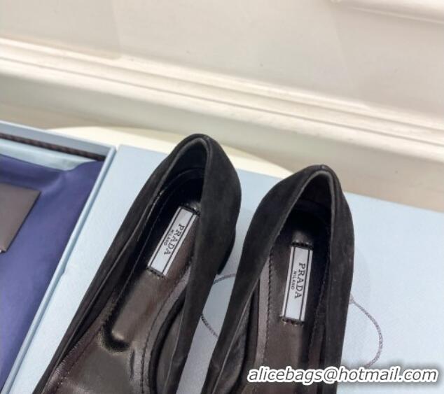 Best Price Prada Sude Pumps 5.5cm Black 026021