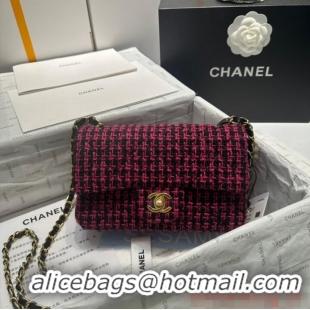 Promotional Chanel CLASSIC HANDBAG A01116 red&black