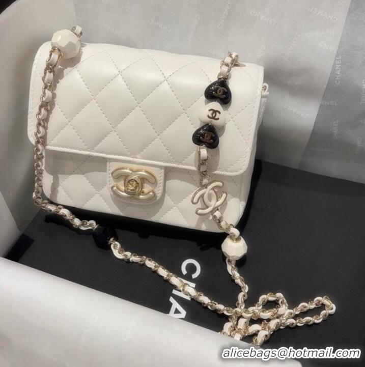 Super Quality Chanel CLUTCH WITH CHAIN A23P WHITE