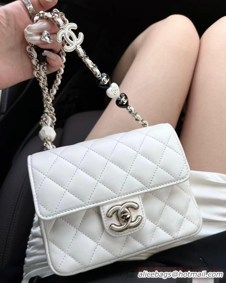 Super Quality Chanel CLUTCH WITH CHAIN A23P WHITE