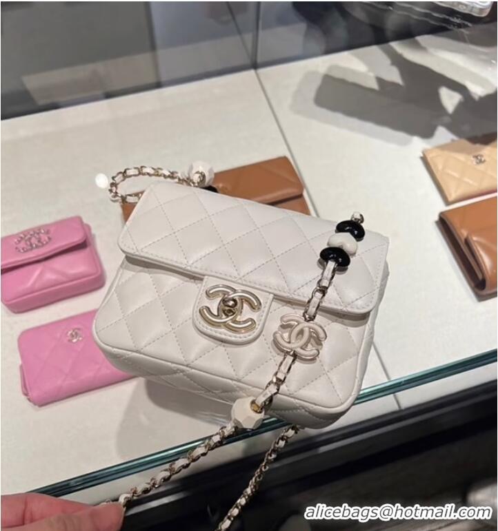 Super Quality Chanel CLUTCH WITH CHAIN A23P WHITE