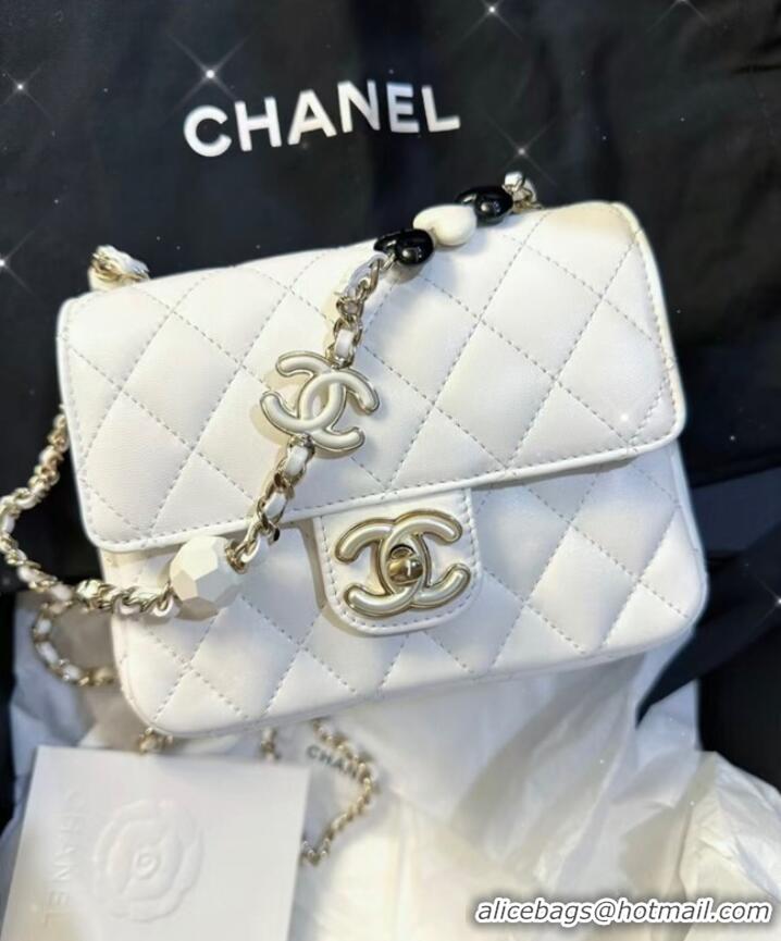 Super Quality Chanel CLUTCH WITH CHAIN A23P WHITE