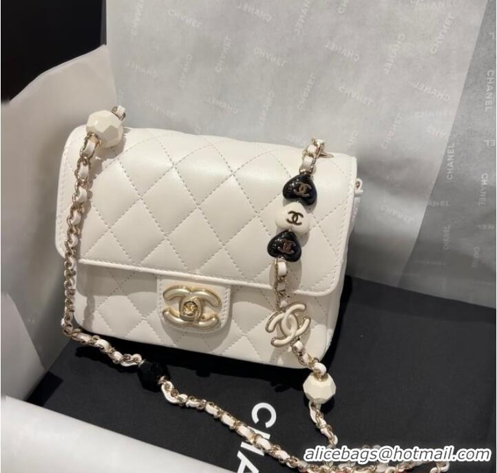 Super Quality Chanel CLUTCH WITH CHAIN A23P WHITE