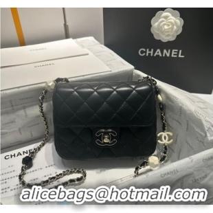 Famous Brand Chanel CLUTCH WITH CHAIN A23P BLACK