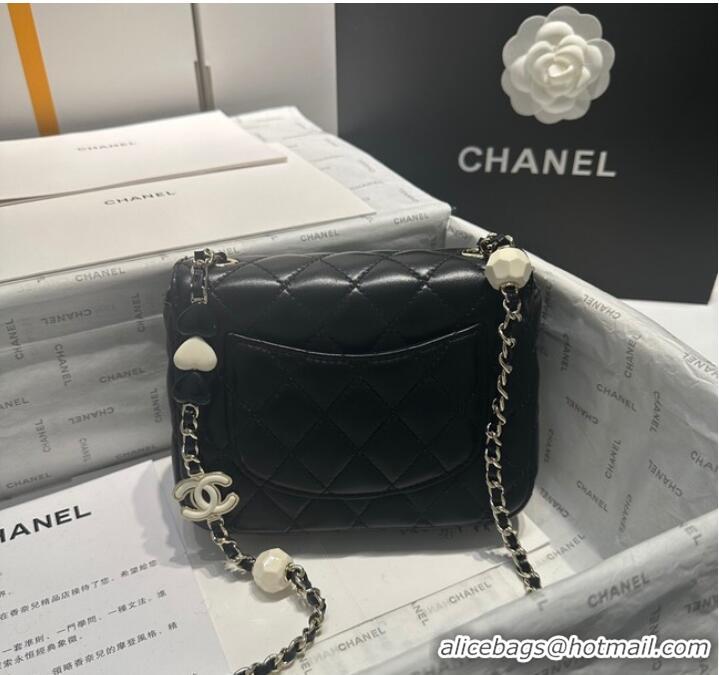 Famous Brand Chanel CLUTCH WITH CHAIN A23P BLACK