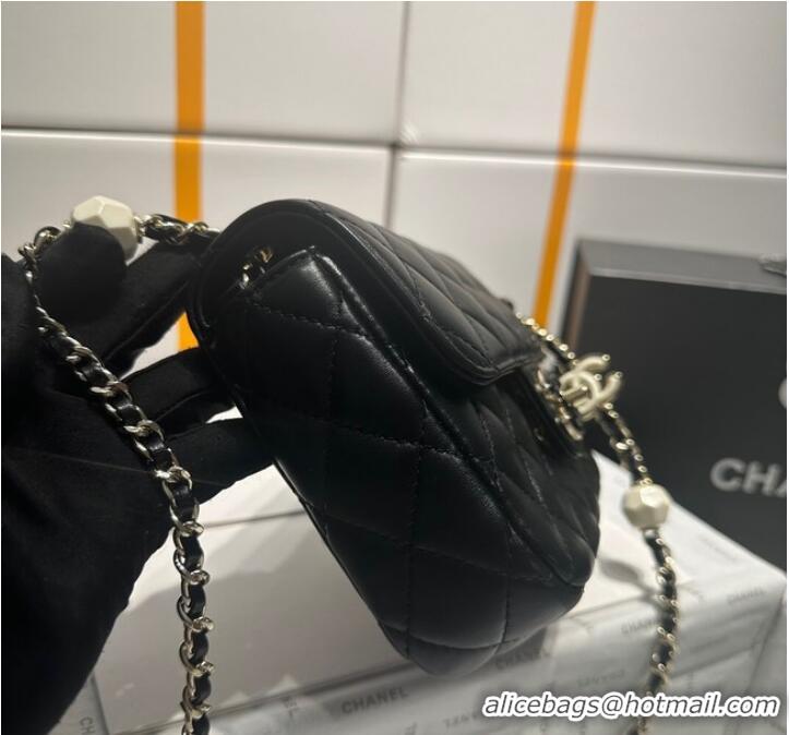 Famous Brand Chanel CLUTCH WITH CHAIN A23P BLACK