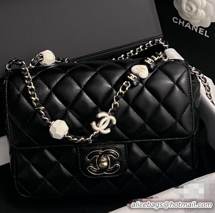 Famous Brand Chanel CLUTCH WITH CHAIN A23P BLACK