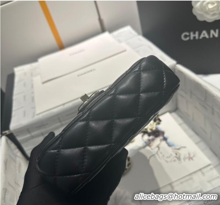 Famous Brand Chanel CLUTCH WITH CHAIN A23P BLACK